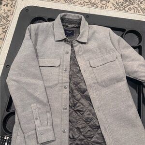 Gray Quilted Men's Jacket